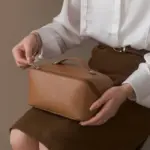 MAPLIVO™ SALY LEATHER TRAVEL MAKEUP BAG