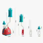 3-Piece Silicone Bottle Brush Set
