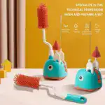 3-Piece Silicone Bottle Brush Set