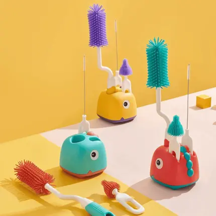 3-Piece Silicone Bottle Brush Set