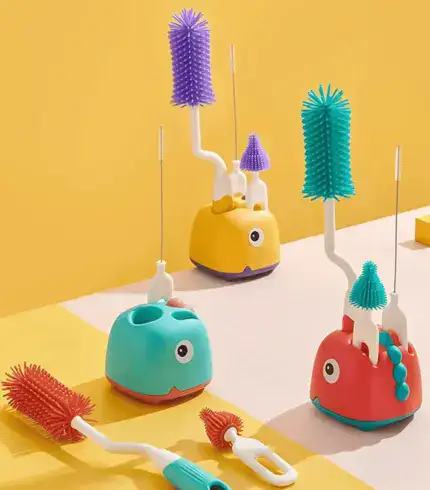 3-Piece Silicone Bottle Brush Set