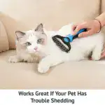 Pet Grooming Brush – Double Sided Shedding And Dematting Undercoat Rake Comb
