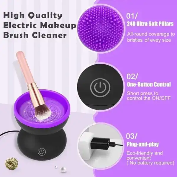 User-Friendly Makeup Brush Cleaner