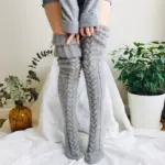 Warm Over Knee Extra Long Knitted Socks