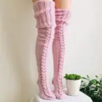 Warm Over Knee Extra Long Knitted Socks - Image 3