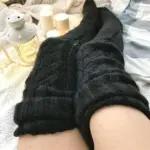 Warm Over Knee Extra Long Knitted Socks - Image 4