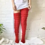 Warm Over Knee Extra Long Knitted Socks - Image 6